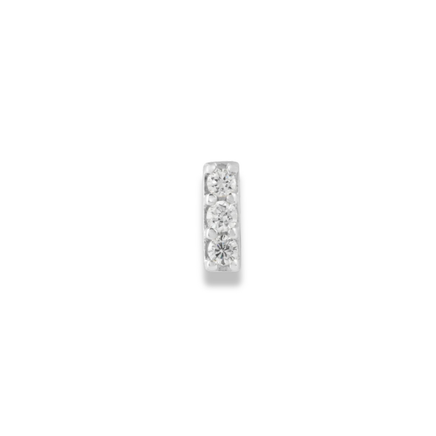 Matilde Jewellery Stone Bar Diamond Piercing Stud – arrowandstone