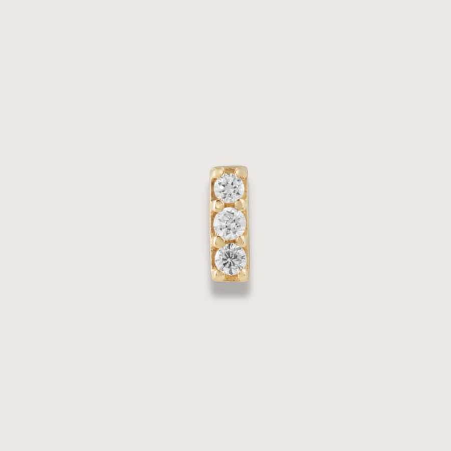 Matilde Jewellery Stone Bar Diamond Piercing Stud