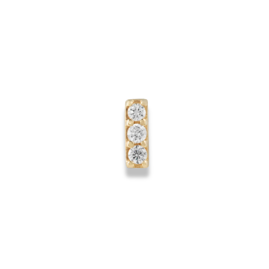 Matilde Jewellery Stone Bar Diamond Piercing Stud