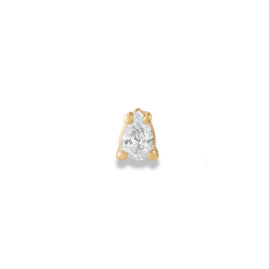 Matilde Jewellery Diamond Pear Piercing Stud