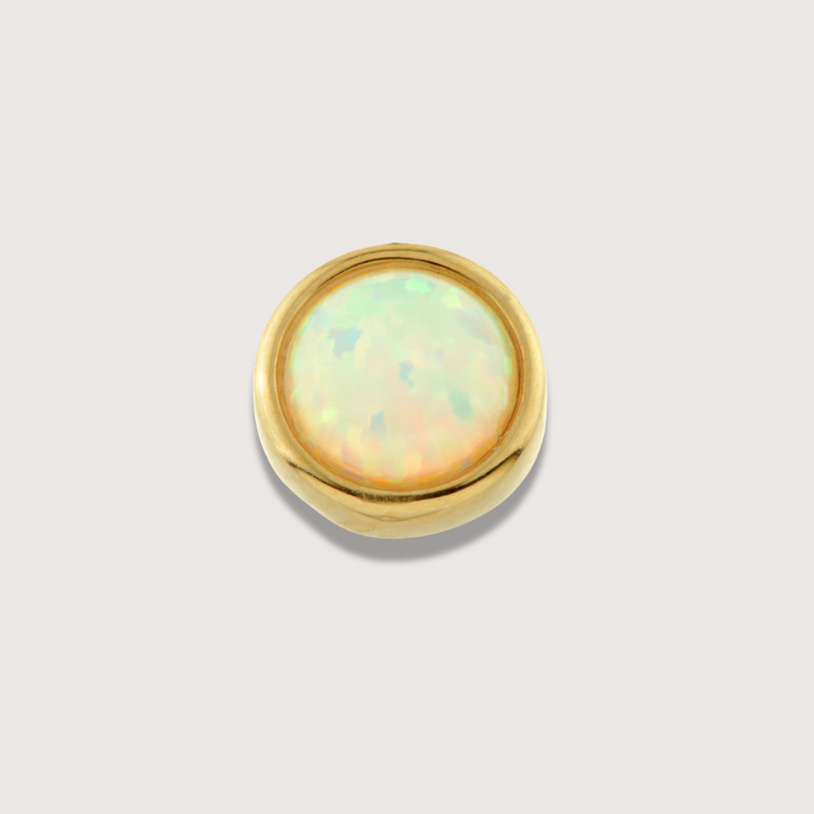 Opal Piercing Stud in 14ct Solid Gold